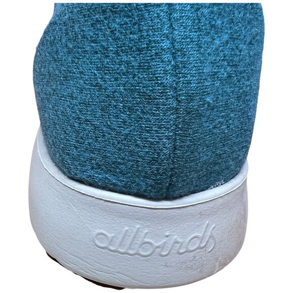 ALLBIRDS The Wool Runnner Men's Sz 8 Thrive Teal Trainers Sneakers Merino Wool - Picture 5 of 12